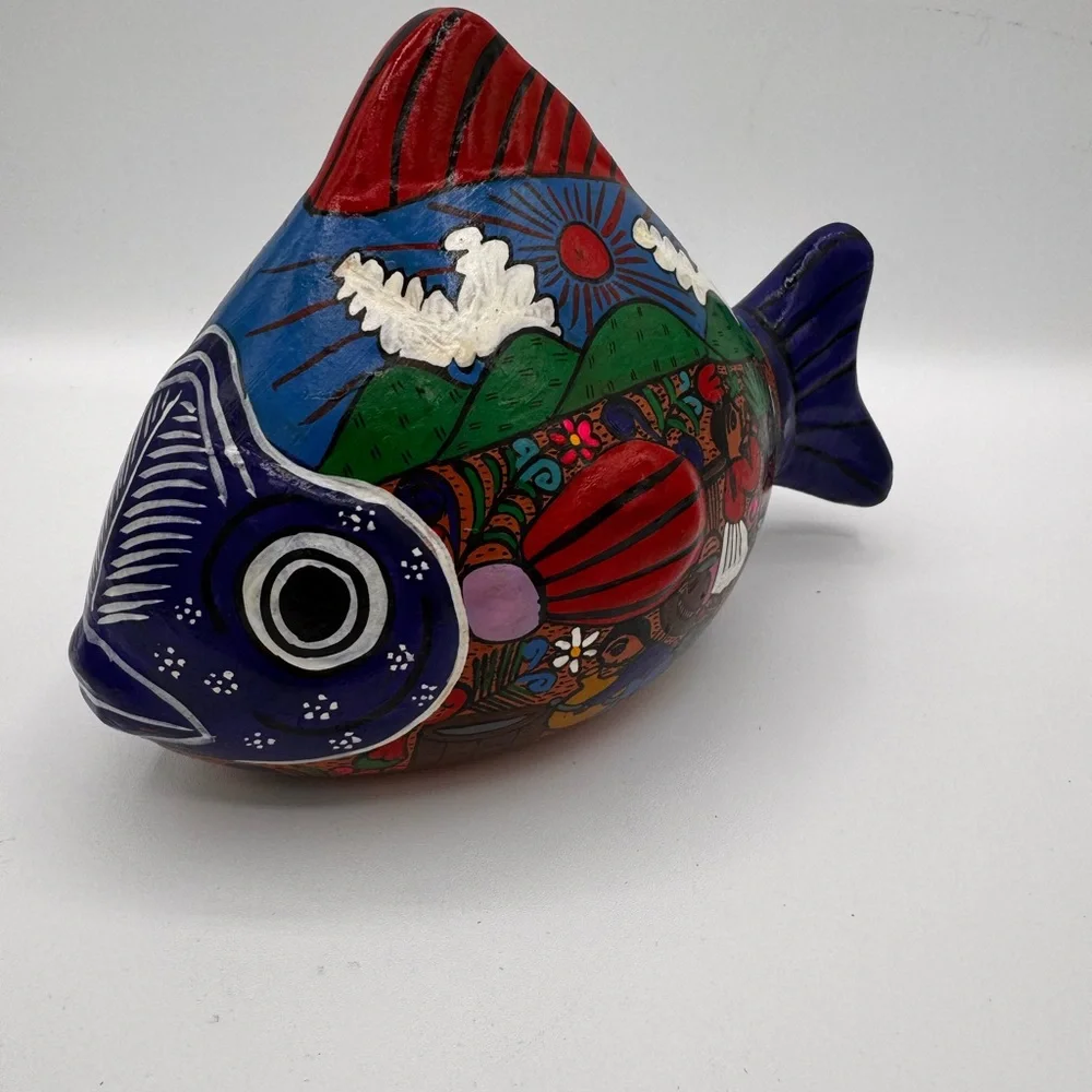 Colorful Ceramic Fish Decor